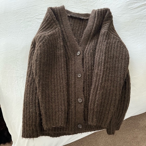 Jenni Kayne Cocoon Sweater in Cocoa size XS - Picture 5 of 6